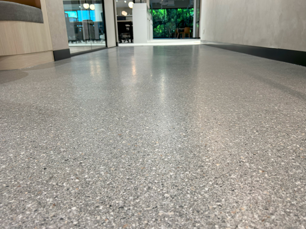 Epoxy flake flooring